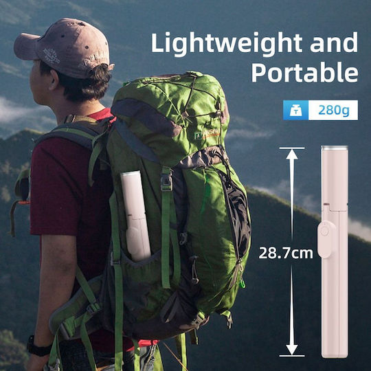 Tech-Protect L09s Selfie-Stick Handy-Stative Bluetooth-Rosa