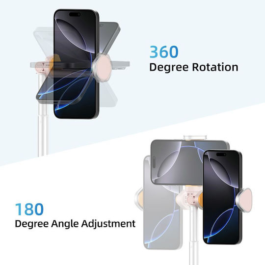 Tech-Protect L09s Selfie-Stick Handy-Stative Bluetooth-Rosa