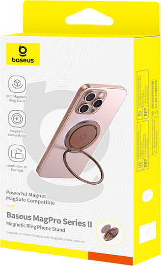 Baseus MagSafe Ring MagPro II with Alignment Guide Red