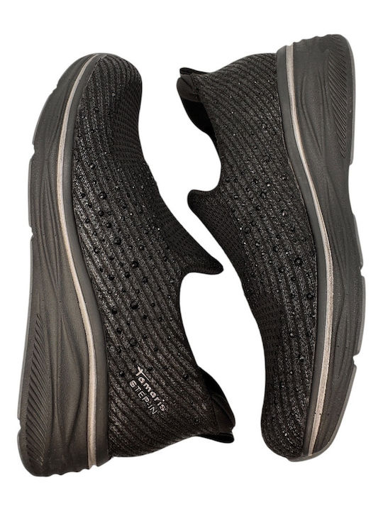 Women's Slip-Ons Made Of Synthetic Leather Black
