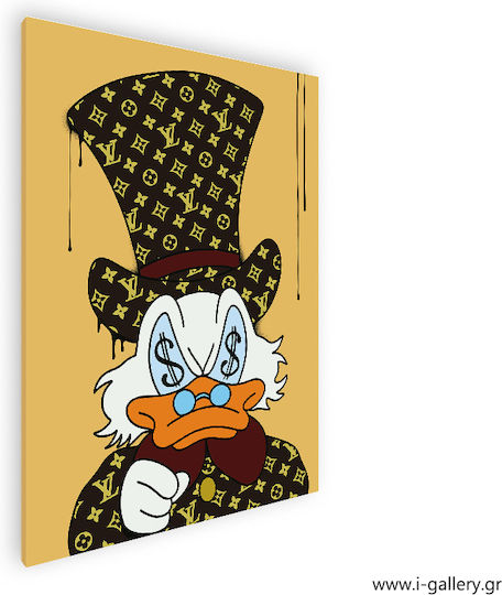Πίνακας Καμβά Donald Duck Street Art 70x100 Cm