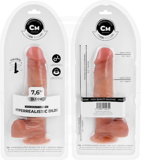 Cock Miller Ρεαλιστικό Dildo με Βεντούζα Flesh