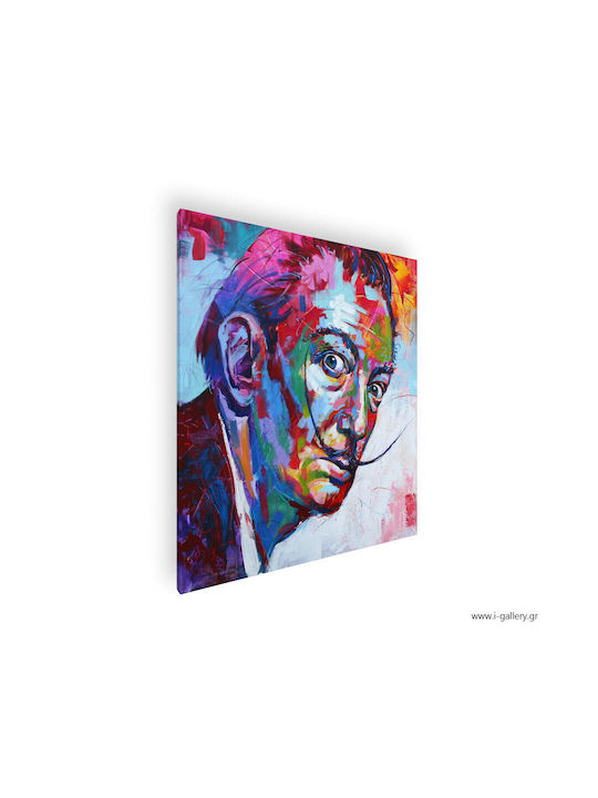 Πίνακας Ζωγραφικής Καμβά Salvador Dali Pop Art 40x40 Cm