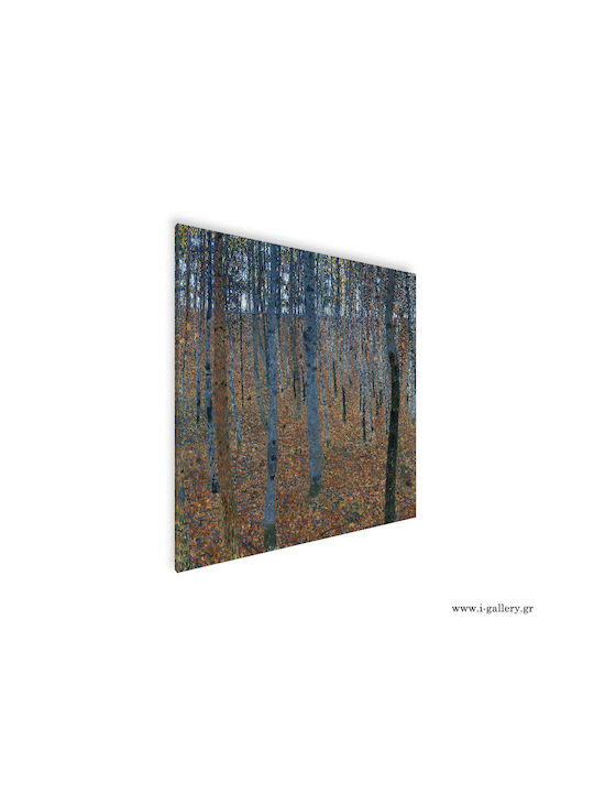 Πίνακας Ζωγραφικής Καμβά Beech Forest Klimt 70x70 Cm