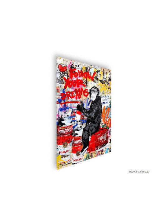 Панел Платнен Follow Your Dreams Street Art 100x150 См