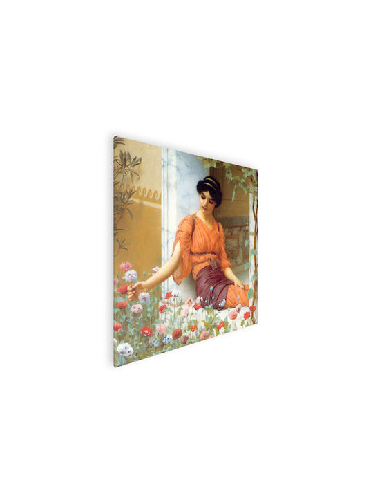 Πίνακας Ζωγραφικής Καμβά Summer Flowers William Godward 70x70 Cm