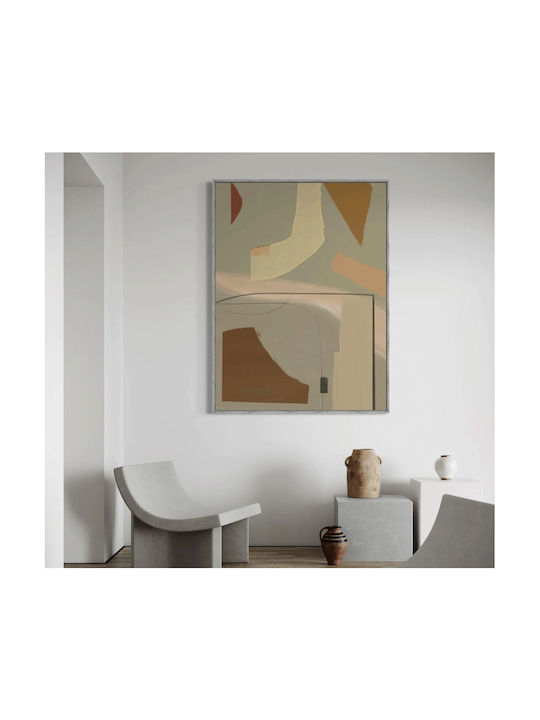 Canvas Painting Pastel Earth Abstract 100x150 Cm