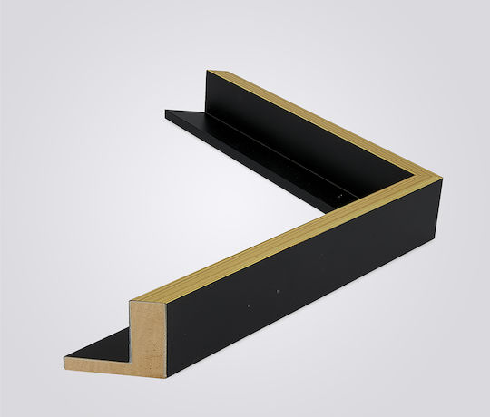 I-gallery Photo Frame With Gold Wooden Frame