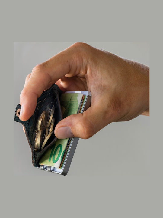 Set Leather Men's Wallet with RFID Black