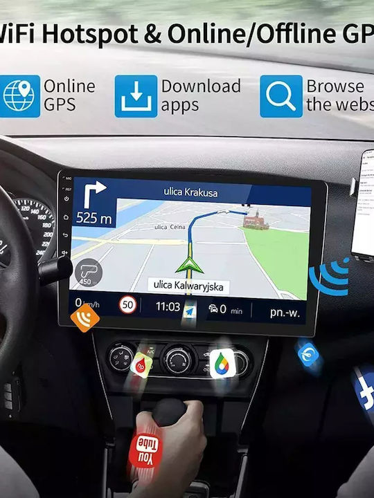 Auto-Audiosystem für Toyota Korolla 2006-2012 (Bluetooth/USB/WiFi/GPS/Apple-Carplay/Android-Auto) mit Touchscreen 9"
