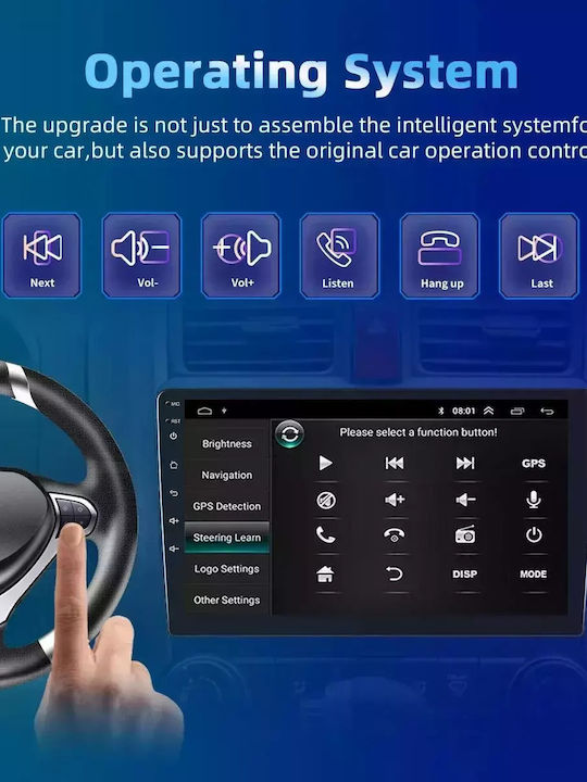 Auto-Audiosystem für Hyundai i20 2008-2012 (Bluetooth/USB/WiFi/GPS/Apple-Carplay/Android-Auto) mit Touchscreen 9"