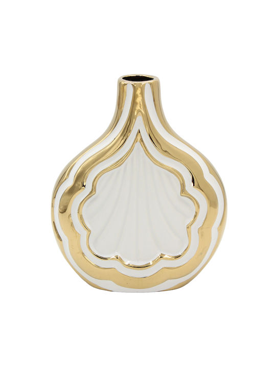 Keskor Decorative Vase White 18x7x21.5cm