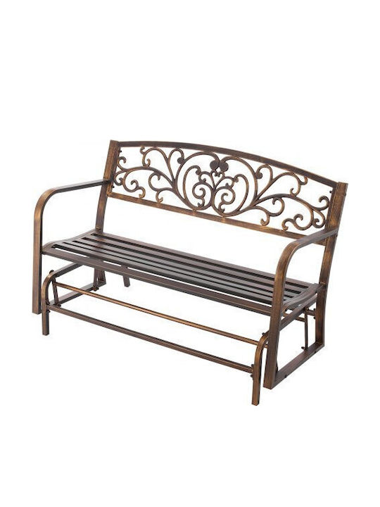 Outdoor-Sofa & Bank Metallisch Bronze 127x69x85cm