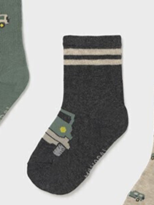 Mayoral Kids' Socks Green 3 Pairs