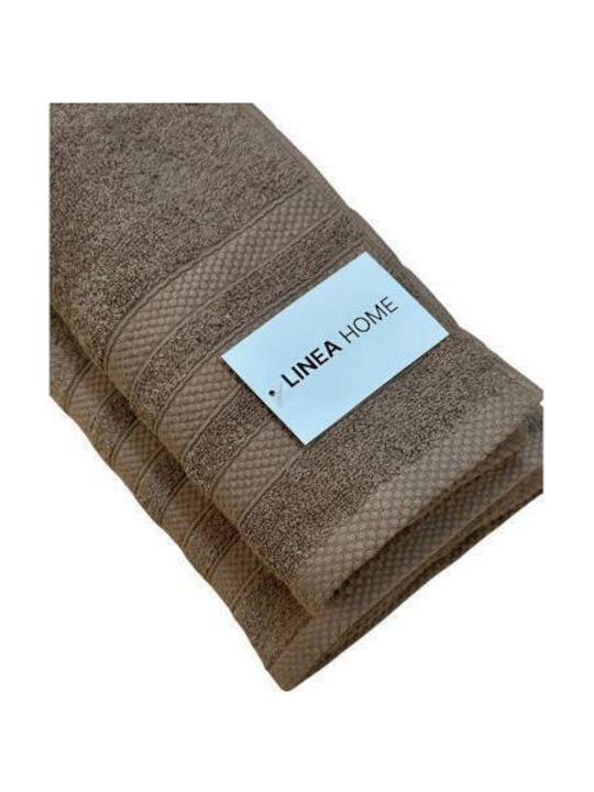 Linea Home Bath Towel Verona 70x140cm Mocha Weight 480gr/m²