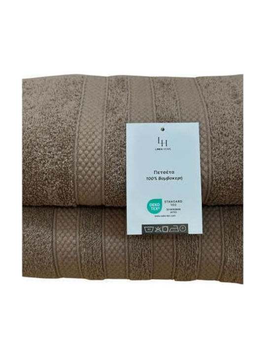 Linea Home Bath Towel Verona 70x140cm Mocha Weight 480gr/m²