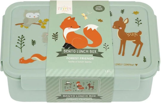 A Little Lovely Company Plastic Kids' Food Container Turquoise