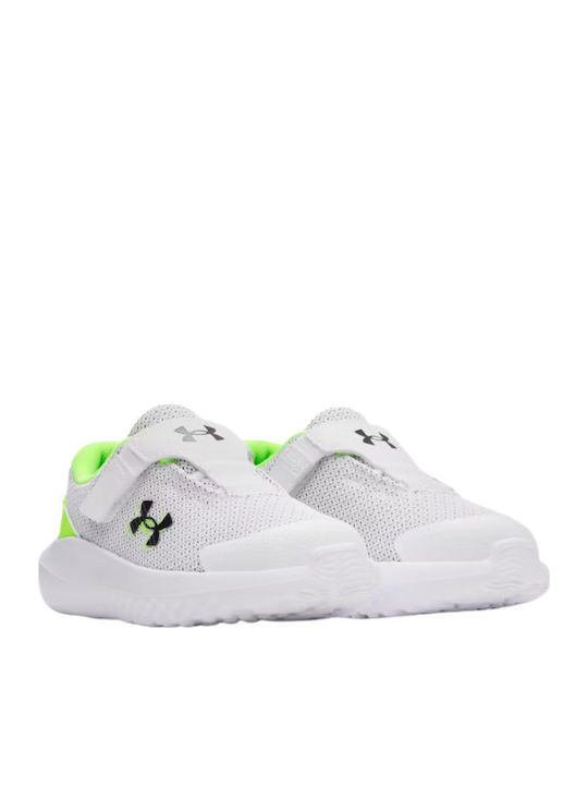 Surge 4 Ac Kids Sports Shoes Running with Hoop & Loop Closure White