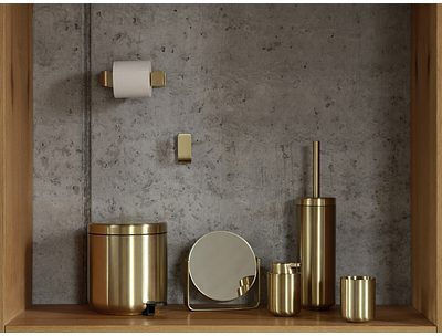 Zone Denmark Metallic Yellow Paper Holder