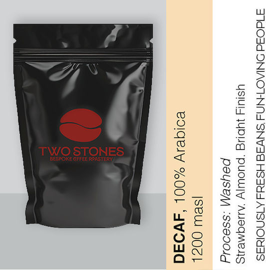 TwoStones Coffee Roasters Кафе Еспресо Безкофеинов Арабика Мексико Classic на Зърна 1kg