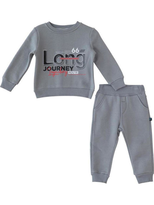 Παιδικό Σετ Φόρμας Grey 3τμχ