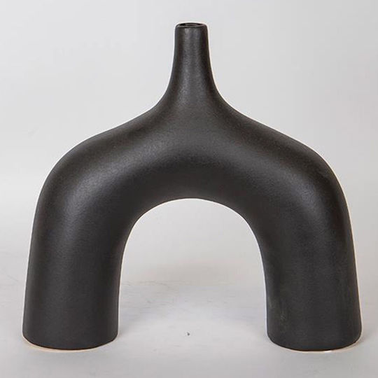 Decorative Vase Black 33x10x34cm