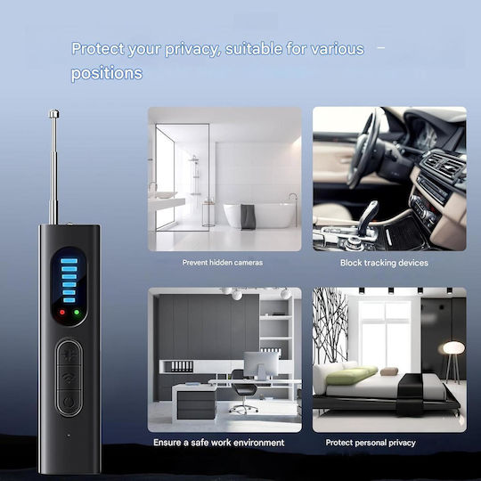 Detector Profesional Echipamente Pentru Detectarea Camerelor Ascunse Dispozitive Spy Detector Semnal RF GPS Tracker Detectare Microfoane Baterie Reîncărcabilă Compact Multifuncțional