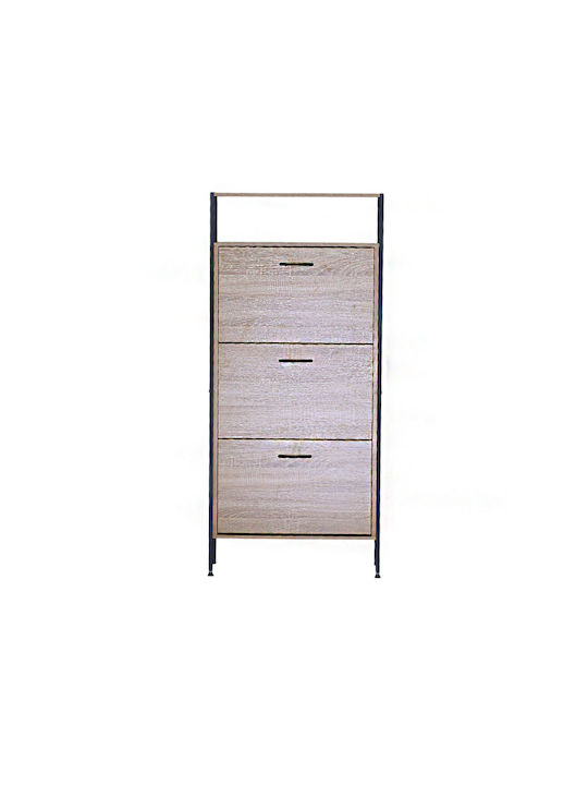 Metall Schuhschrank 60x24x141cm