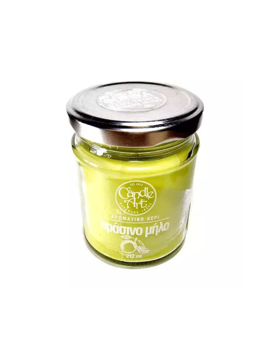 Candle n'Art Ароматна Свещ в Буркан с Аромат с Етерични Масла от Зелена Ябълка 212gr