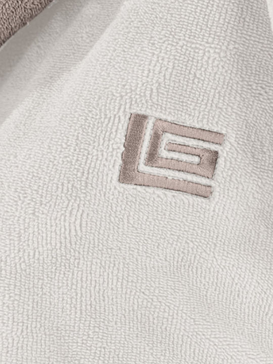 Guy Laroche Monogram Bathrobe with Hood Perla