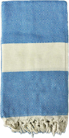 Bangs Light Blue Beach Towels with Fringes 180x85cm