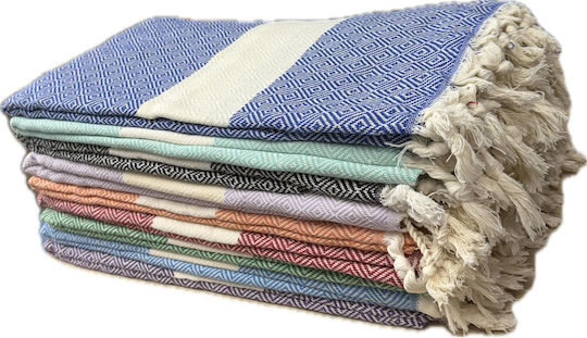 Bangs Light Blue Beach Towels with Fringes 180x85cm