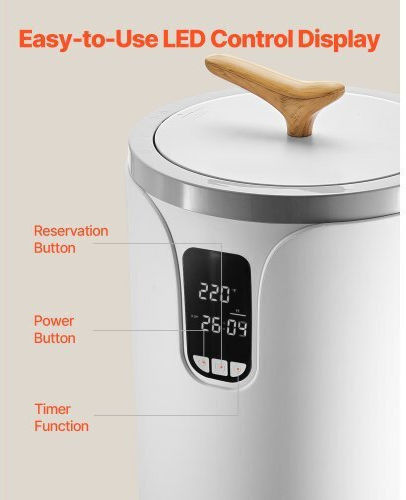 Vevor Towel Warmer Bucket LED Display Timer & Adjustable Temperature Mjjrtbs20llefh7pj001v2