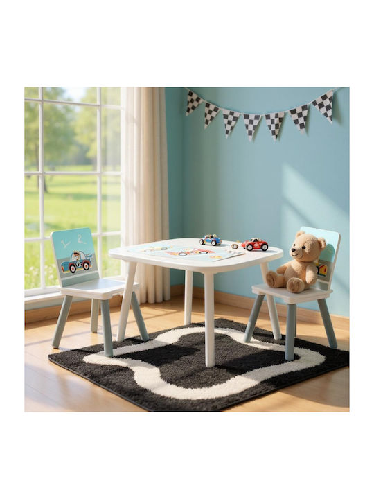 Set Mese Pentru Copii Cu Scaune Pentru Vopsire Multicolor U-Grow