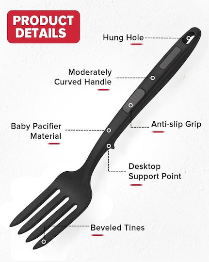 Uncle George Fork Serving Metallic