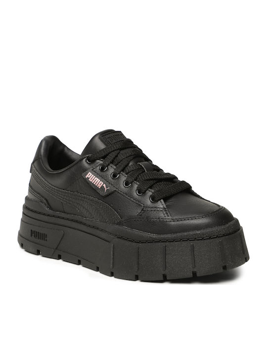 PUMA Mayze Stack Flatforms Sneakers Schwarze PUMA Mayze Stack Flatforms Sneakers Schwarze