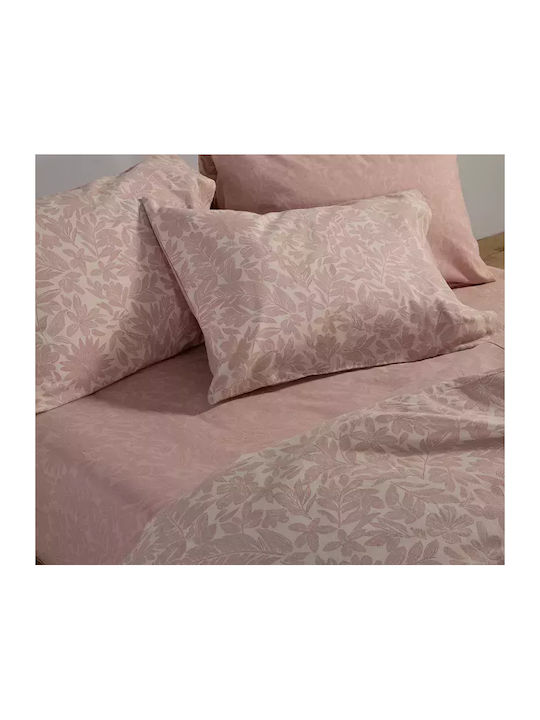Nef-Nef Homeware Sheet Sets Single Flannel 160x260cm. Issual Pink 3pcs