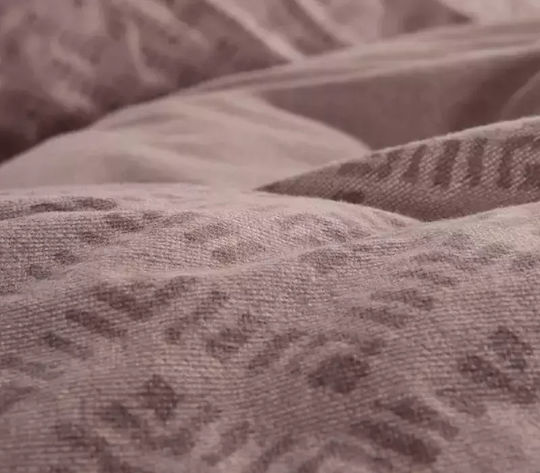 Nef-Nef Homeware Otrando Σετ Σεντόνια Υπέρδιπλα 240x260εκ. Mocca (4τμχ)