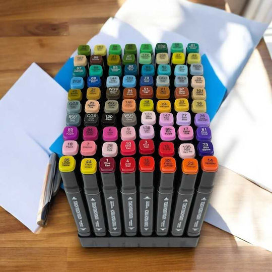 Μαρκαδόροι Assorted Colors 1.5mm Σετ 80τμχ