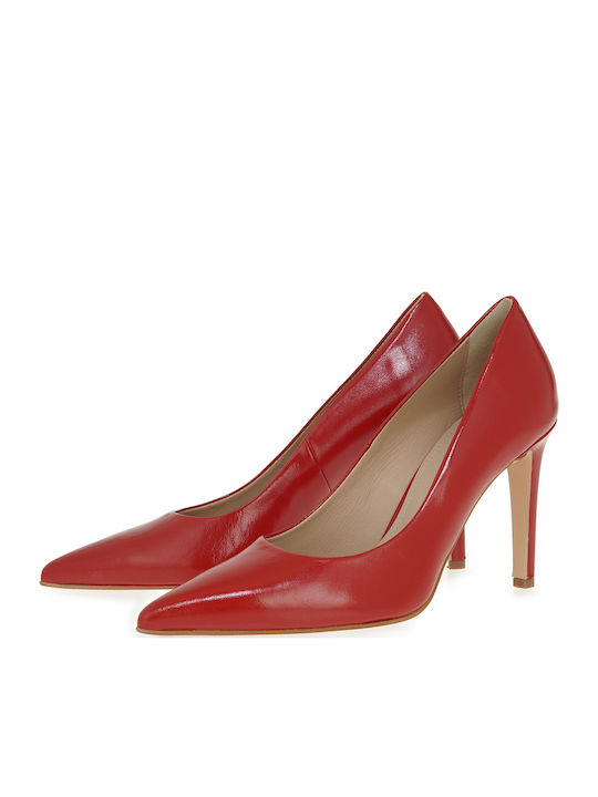 Leather Red High Heels