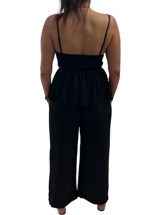 Women's Black Set with Pants with Elastic