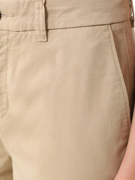 Women's Capri Chino Trousers Ecru