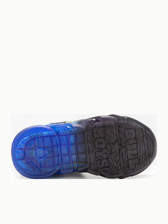 Kids Sneakers High with Scratch & Lights Blue
