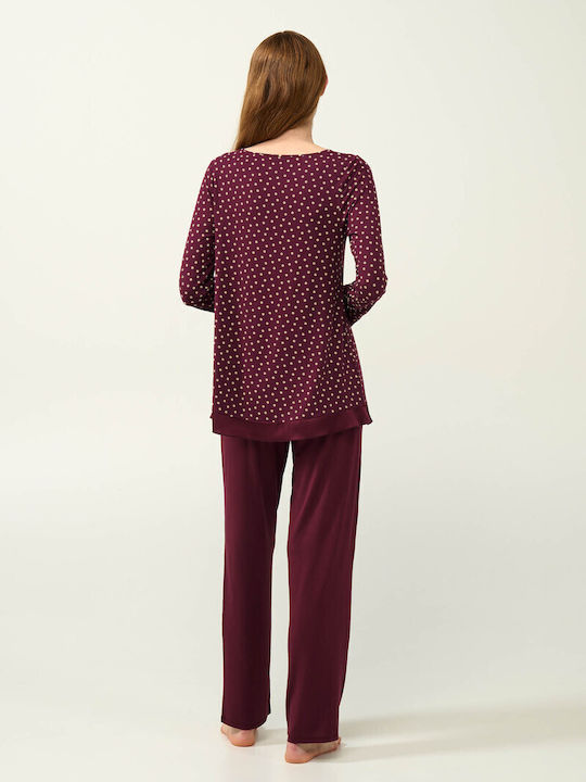 Vamp Sommer Damen Pyjama-Set Red Windsor