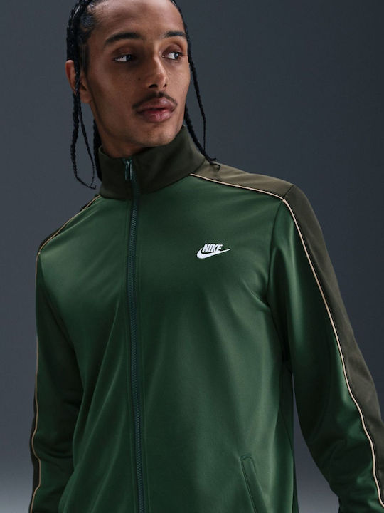 Sportswear Club Tracksuit Glossy with Elastic Fir, Sequoia, Parachute Beige, White