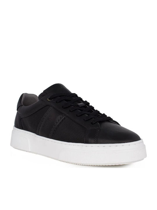 Herren Sneakers Black Leather