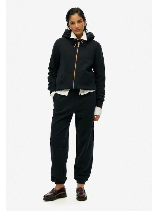 Women's Sweatshirt Hooded Black