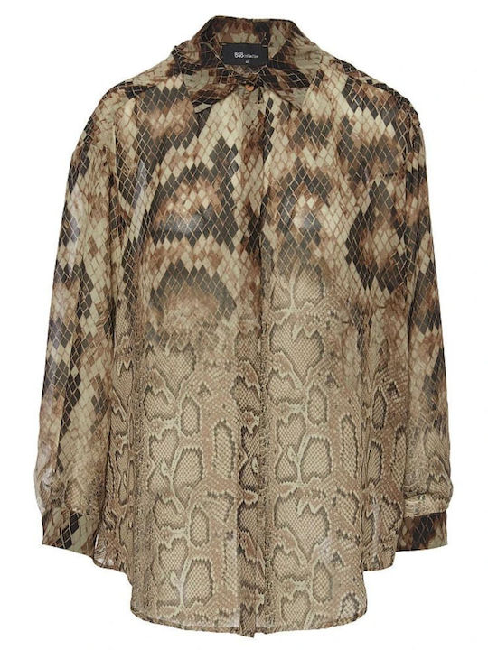 Women's Long Sleeve Shirt Brown