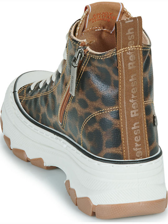 Women's Chunky Boots Leopard