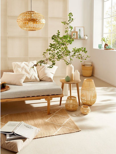 Eglo Naraha Dekorativer Korb Bamboo mit Griffen Beige 36x36x36cm